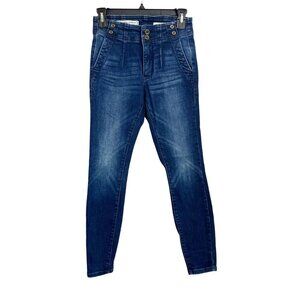 Anthropologie Pilcro Dark Wash Denim High Rise Skinny Jeans - Size 25